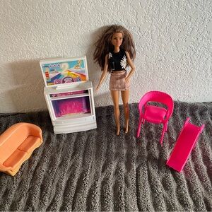 Fashion Doll Playset with Pink Accessories